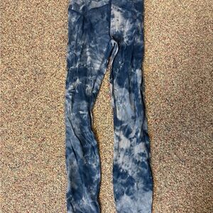 Blue Tie-Dye Lululemon Leggings